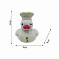 thumbnail image 3 of Cosplaying Duck Figure, Duck Creative Home Resin Ornament(chef duck), 3 of 3