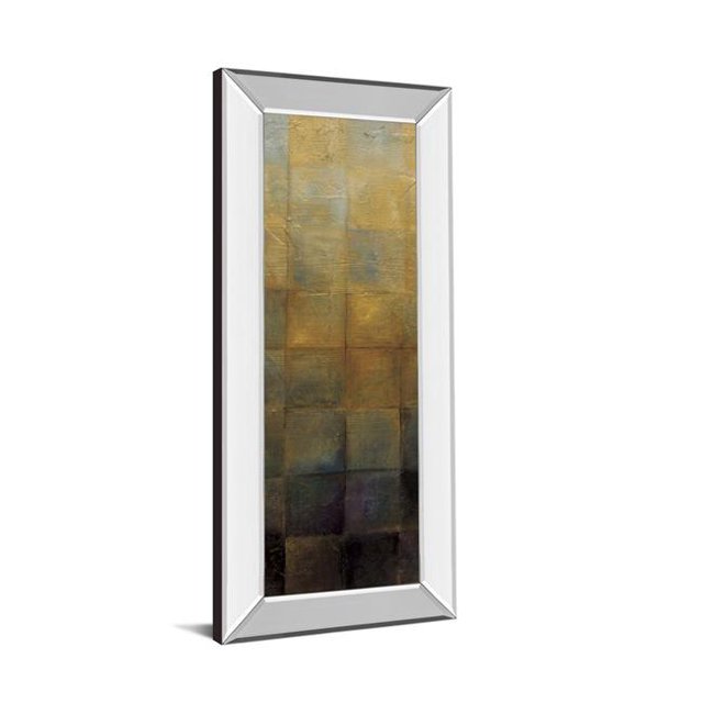 Art 1665MF Classy 18 x 42 Po Modra II par Pasion Miroir Imprimé Mural Encadré Art