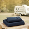 thumbnail image 6 of Camping Sheets King Size - Outdoor Air Mattress Sheet Set – Built-in Corner Straps for Air Mattress & Camping Use – Designed for Inflatable Beds & Tailgate Sleepovers, Black, 6 of 6