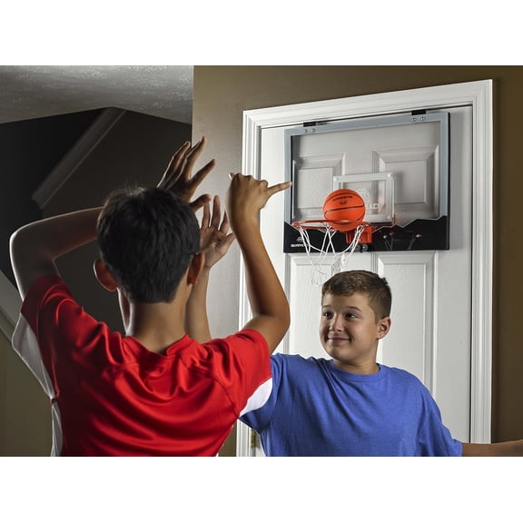 LED Light-Up Over the Door Mini Basketball Hoop - 18" - Includes Mini Basketball and Air Pump