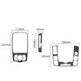 thumbnail image 4 of 3Pcs Carbon Fiber Interior Gear Shift Panel Cover Trim for Audi Q7 2007-2015, 4 of 4