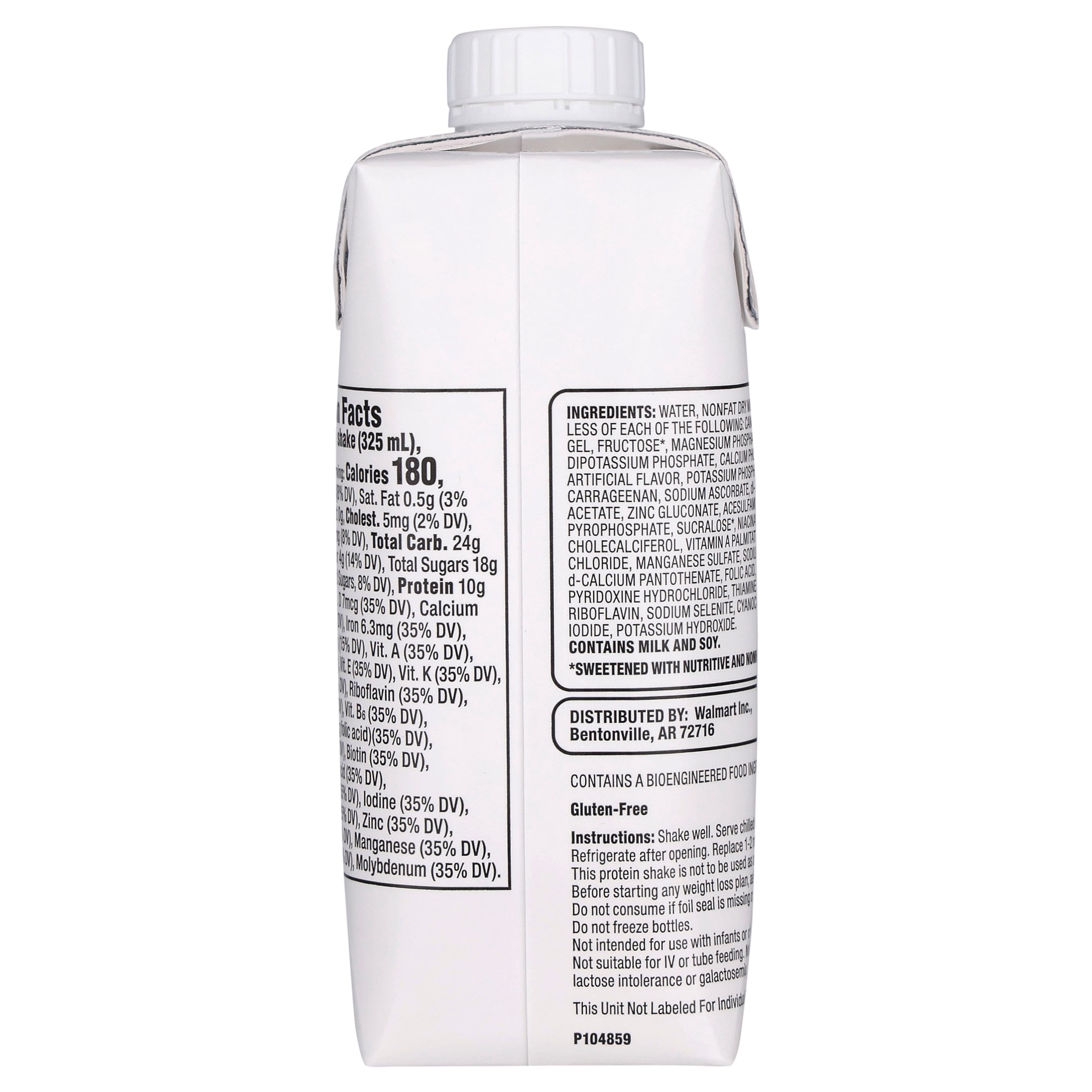 Equate Meal Replacement Shake, Strawberries and Cream, 11 fl oz, 12 Count