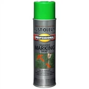Rust-Oleum Professional Spray Paint, Marking Fluorescent Green, 15 Oz.