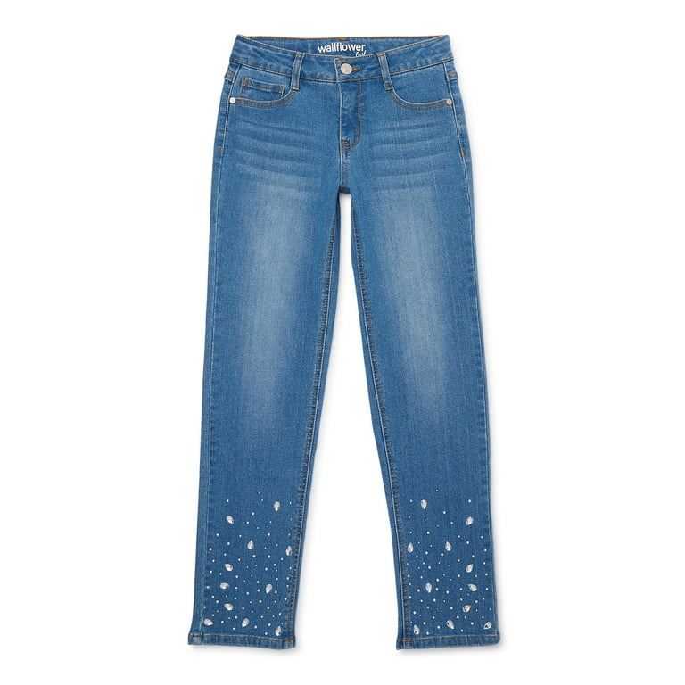 Girls rhinestone shop jeans