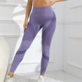 thumbnail image 6 of IDALL Leggings for Women Yoga Pants Women Thick High Waist Yoga Pants With Pockets Workout Running Yoga Leggings For Women Workout Leggings for Women High Waisted Pants Purple L, 6 of 9