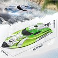 thumbnail image 5 of RC Boat BEZGAR TX126 verde de 30 cm con batería de 700 mAh para niños y adultos, 5 of 5