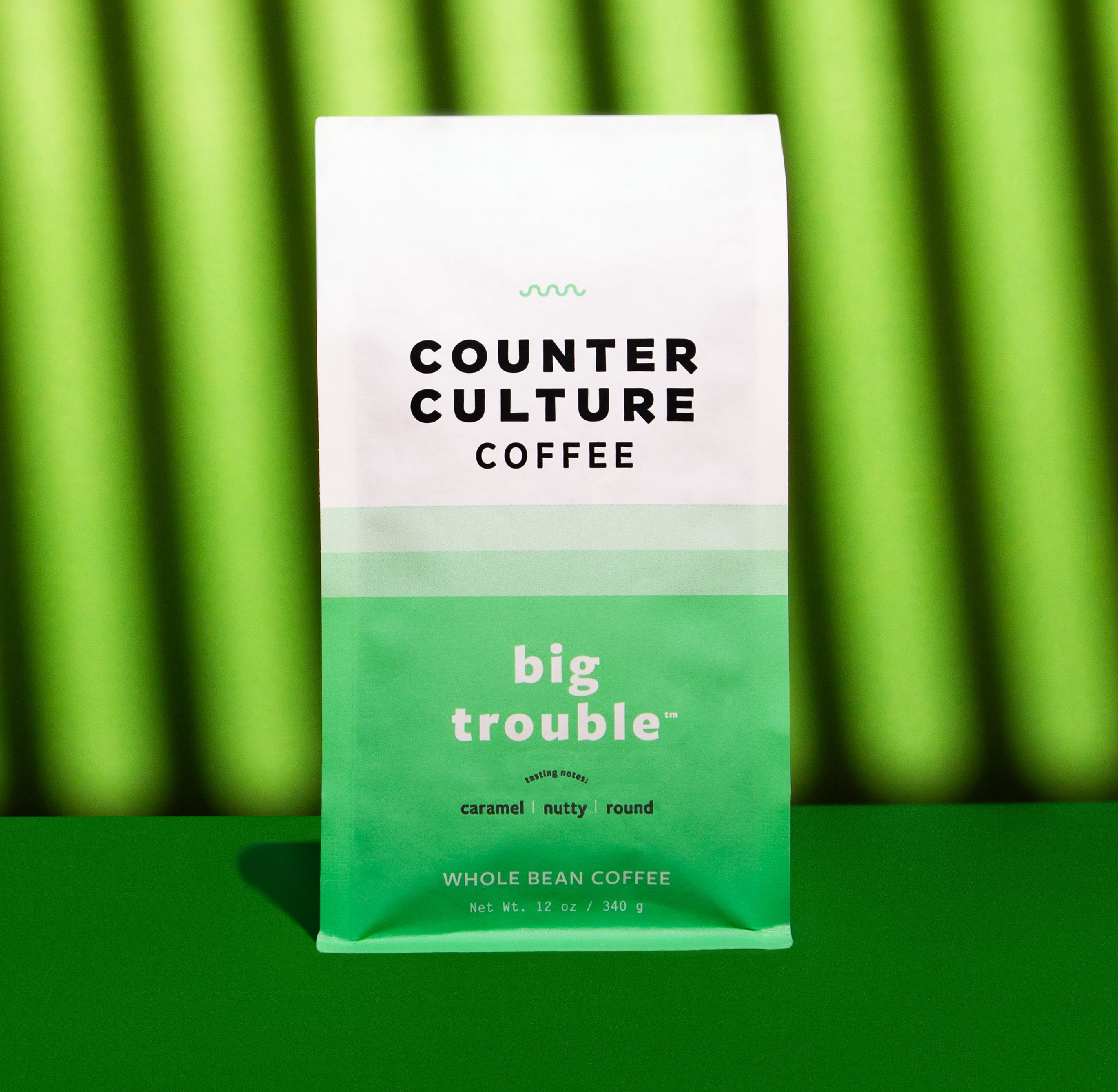 Counter Culture Coffee Big Trouble Blend, Medium Dark Roast, Whole Bean Coffee, 12 oz