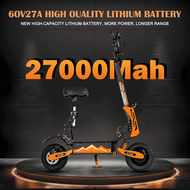 GT08 Electric Scooter for Adult 5600W Dual Motor, Speed 50MPH 60V