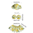 thumbnail image 3 of Porch Goose Outfit Set with Printed Sun Hat Bow Top Skirt, 23 Inch Porch Gander Statue Costume, Summer Garden Yard Decor, 3 of 6