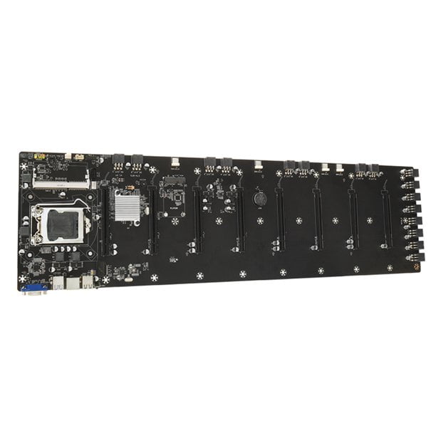Soporte para placa base ETH-B75 Intel Core/Pentium/Celeron LGA1155 CPU con 8 ranuras PCI-E 16X soporte para puerto VGA 8 Gra LYD Componentes informáticos y hardware