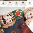 Fenyluxe Nutcracker Flannel Throw Blanket for Couch Sofa Bed All