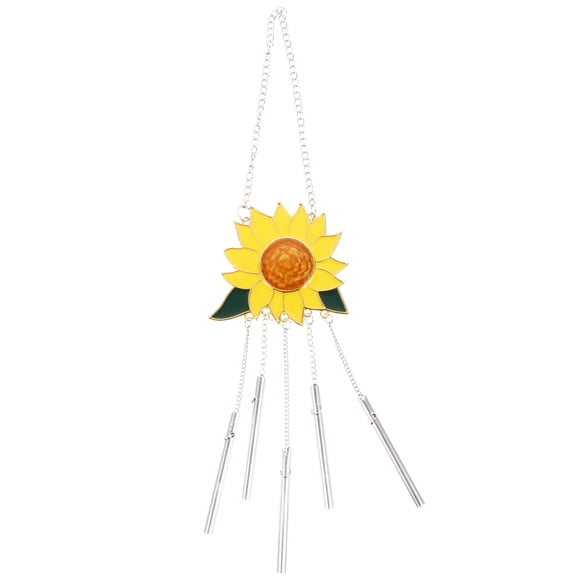 1 UNID Girasol Wind Chimes Adorno Goteo Sunflower Colgante para Jardín