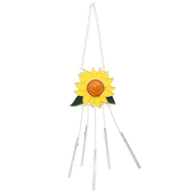 1 UNID Girasol Wind Chimes Adorno Goteo Sunflower Colgante para Jardín