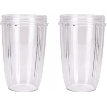 Cup Replacement Parts Compatible with NutriBullet Pro 900w/ 600w Blender - 2 Pack Tall Jar Cups