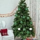 thumbnail image 5 of Juego de 12 Bolas Navideñas Flocadas | Adornos Navideños de Espuma Roja, Verde, Blanca y Rosa | Bolas Ligeras de Gamuza con Tapas Colgantes | Ideales para Árboles de Navidad, Bodas, Fiestas y Decorac, 5 of 6