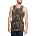 thumbnail image 6 of G-Style USA Men's Straight Hem Long Length Tank Top TT60 - New Olive Camo - 2X-Large, 6 of 7
