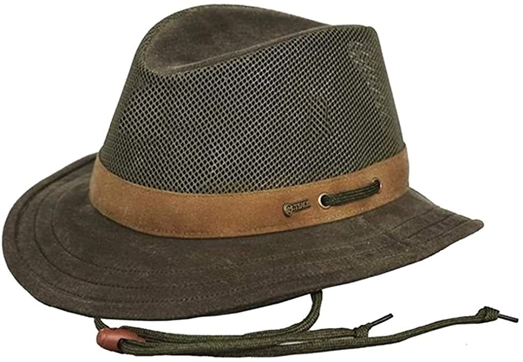 Outback Trading Co Men s Co. Oilskin Willis Mesh Hat Tan Walmart