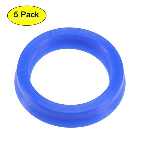 Uxcell 25mm x 32mm x 7mm UN Type Radial Shaft Oil Seal PU Blue 5 Count