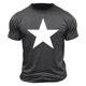 thumbnail image 1 of Top de Manga Corta, Hombre Casual Impreso Cuello de la Tripulación Camiseta, Manga Corta Blusa de Verano Poliéster, 1 of 9