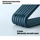 thumbnail image 3 of Fiudx Zapatero Compacto, Diseño Ajustable de Doble Capa, Material Pp, Tapón Trasero Antideslizante, Ideal para Calzado Deportivo, Zapatillas, Zapatos de Cuero, Hogar o Armario. Azul Oscuro, Azul Clar, 3 of 5