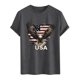 thumbnail image 5 of Tops para hombre, blusas y camisas de cuello redondo y manga corta para hombre. Top/camisa de cuello redondo y manga corta con estampado del Día de la Independencia para hombre. Tops para hombre., 5 of 5