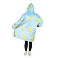 thumbnail image 2 of Solaris Oversized Hoodie Blanket Sweatshirt,Super Soft Warm Comfortable Sherpa Giant Pullover with Large Front Pocket,for Adults Men Women Teenagers, Blue Thunder, 2 of 7