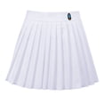 thumbnail image 2 of B91xZ Jupes pour Femmes Longueur Midi Décontractée Longueur Genou Jupe Midi Évasée Extensible, Blanc P, 2 of 5