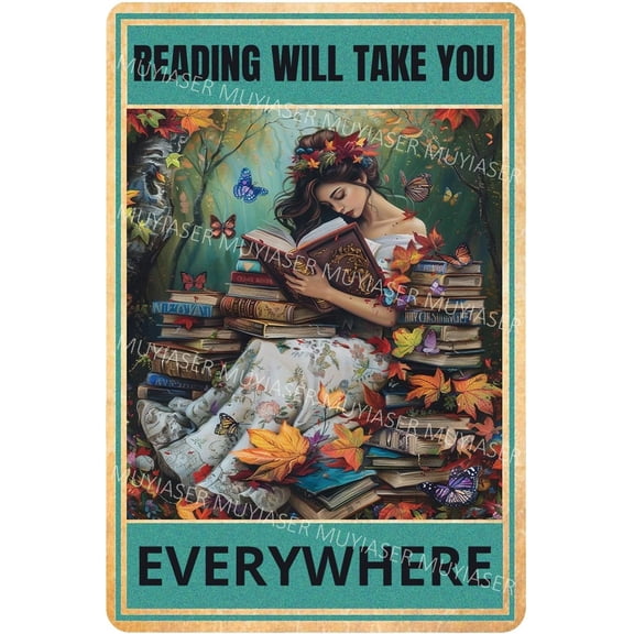 Metal Tin Sign Reading Take You Everywhere Vintage Metal Signs Retro Aluminum Tin Sign for Room Garden Door Home Bar Cafe Decor 8x12 Inch