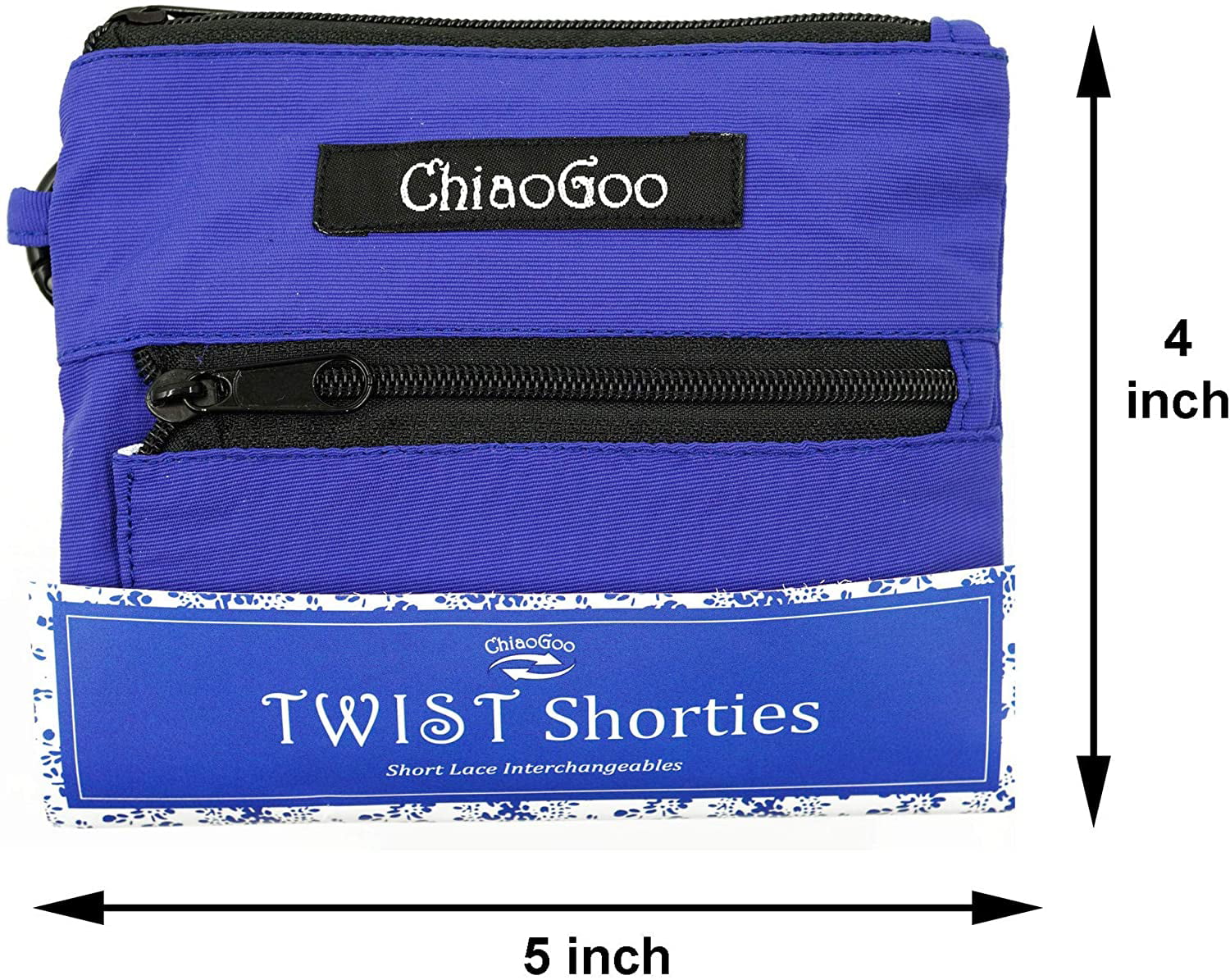 ChiaoGoo TWIST BLUE Shorties Set Interchangeable Knitting Needles Set 7230-S