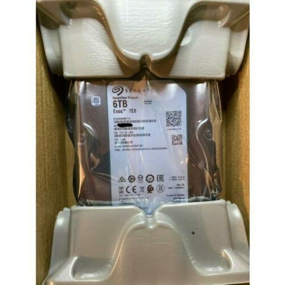Seagate Exos 7E8 6TB 7200 RPM SATA 6GB/s 512e 256MB 3.5" HDD ST6000NM0115