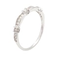 thumbnail image 3 of 10k White Gold Contoured Diamond Wedding Band (1/6 cttw, I-J Color, I2-I3 Clarity), 3 of 6