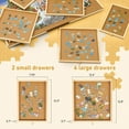 thumbnail image 3 of 1500 Piece Rotating Puzzle Board with Drawers and Cover,28"x37"Portable Wooden Jigsaw Puzzle Table for Adults Portable,Lazy Susan Spinning Puzzle Boards Birthday Gift for mom, 3 of 3