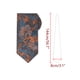 thumbnail image 2 of CORBATA CLÁSICA DE HOMBRE AUTOATADA CON PATRÓN DE FLORES, CORBATA FORMAL DE BODA ELEGANTE BURDEOS TALLA ÚNICA, 2 of 4