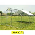 thumbnail image 2 of Walsport Large Chicken Run 10x10 ft Walk in Coop for Poultry Dog Rabbit Hen Cage Pen Metal Door, 2 of 8