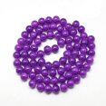 thumbnail image 2 of 1Strand Baking Painted Crackle Glass Bead Strands Round Blue Violet 8mm Hole: 1.3~1.6mm about 100pcs/strand 31.4 inch, 2 of 3