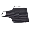 thumbnail image 4 of Delantal de cocina ajustable impermeable con dos bolsillos para cocinas, restaurantes, panaderos y bares en blanco y negro, 4 of 15