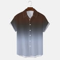 thumbnail image 4 of SHIXIAOO Chemise Décontractée de Printemps pour Hommes à Col Rabattu Imprimé Complet Manches Courtes de Plage Chemise de Vacances Extérieure T-Shirt Surdimensionné pour Hommes Chemises de Travail Décontractées pour Hommes, 4 of 5