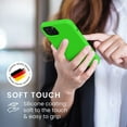 thumbnail image 4 of Étui en Silicone TPU Compatible avec iPhone 13 - Étui de Téléphone Mince avec Finition Douce - Vert Lime, 4 of 8