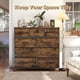 thumbnail image 4 of Drawer Storage Unit, Chest of Drawers for Bedroom, Closet, 9 Fabric Drawers, Rustic Brown and Black, 4 of 7