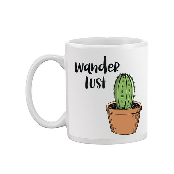 Wanderlust Quote. Mug -Image by Shutterstock,