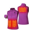 thumbnail image 2 of ORORO Women's Heated Fleece Vest with Battery Pack (Purple,L), 2 of 9