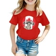 thumbnail image 4 of EHQJNJ Chandails en Molleton pour Adolescentes T-Shirt à Manches Courtes Col Rond Été Coupe Décontractée Basique Hauts Mignons pour Adolescentes, 4 of 4