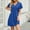 Blue, variant on Ihph7 Cotton Nightgowns for Women Lounge Wear for Women Summer Nightgowns for Women's Sleepwear Pajama Dress for Women Gowns for Women Sleepwear Night Shirts for Women Sleepwear Black L
