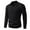 Black, variant on Mens Big and Tall Shirts Cable Knit Long Sleeve Solid Yellow Polos Knitted Men's Pullover Collared Sweater M
