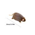 thumbnail image 2 of Giant Realistic Rat Stuffed Toy - Soft Fabric Hamster Plush Decor, Cute Lifelike Mouse Plushie with Tail, Durable Sofa & Bedroom Decor, Birthday Gift for Animal Lovers, 13.78in, Brown, 2 of 7