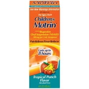 Motrin Tropical Punch Flavor Children's Ibuprofen Pain Reliever/Fever Reducer, 4 oz