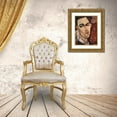 thumbnail image 3 of Modigliani, Amedeo 12x14 Gold Ornate Wood Framed with Double Matting Museum Art Print Titled - Portrait of Celso Lagar, 3 of 4