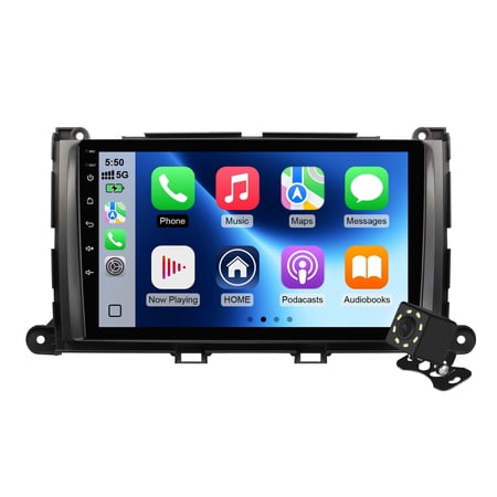 Android 14 Car radio for Toyota Sienna 2011-2014 Multimedia Stereo Wireless CarPlay Android Auto Autoradio Navigation GPS WIFI Mirror link Camera FM BT 2+64GB