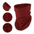 thumbnail image 3 of Unique Bargains 1 Pc Multi-function Neck Warmers Cold-proof Face Mask for Cycling Wine Red, 3 of 6