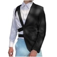 thumbnail image 1 of Chaqueta de Hombres Traje de Color Sólido Casual con Bolsillos de Correa, Blazer de Moda para la Oficina Y el Uso Diario, 1 of 7